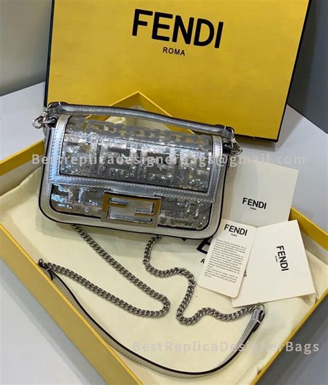 fendi baguette mini silver|More.